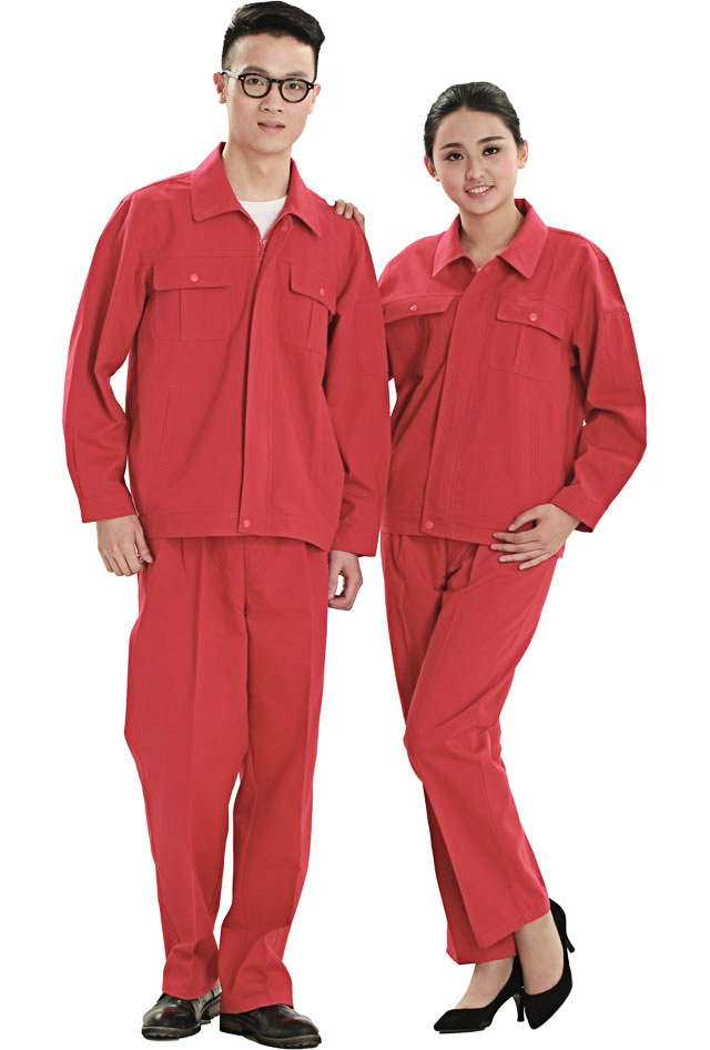 HR-853款帆布單層茄克工作服款式圖片大全 HR-853款帆布單層茄克工作服定制款式